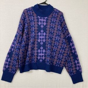 New Lane Bryant Blue Purple Cozy Soft Sweater size 22/24